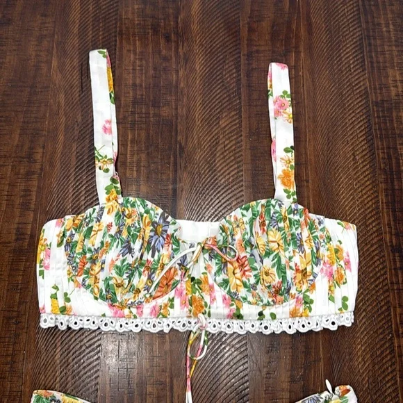 FOR LOVE AND LEMONS Rosalyn Crop Top & Mini Skirt Set - Picture 12 of 16